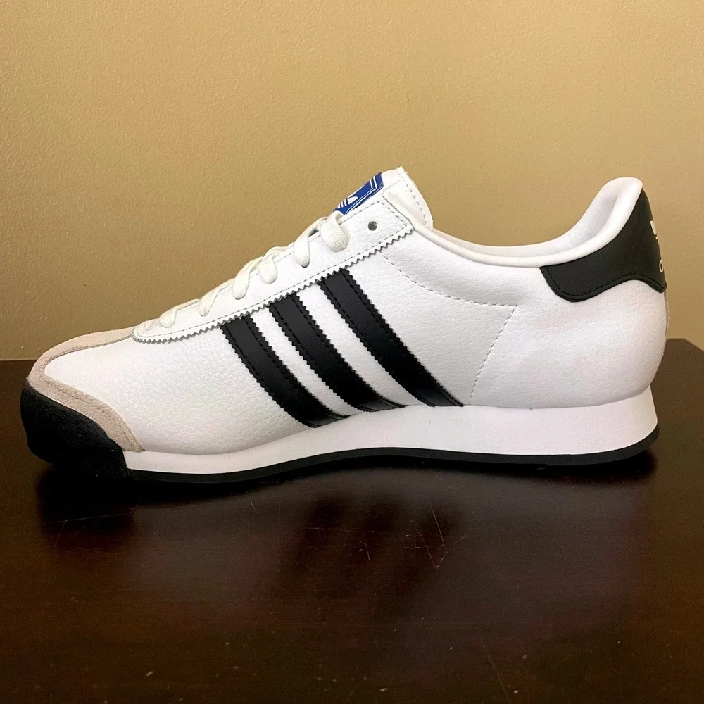 Adidas Samoa Mens Shoes Cloud White‎ Black Retro Sneakers G13264 Size 10 NEW